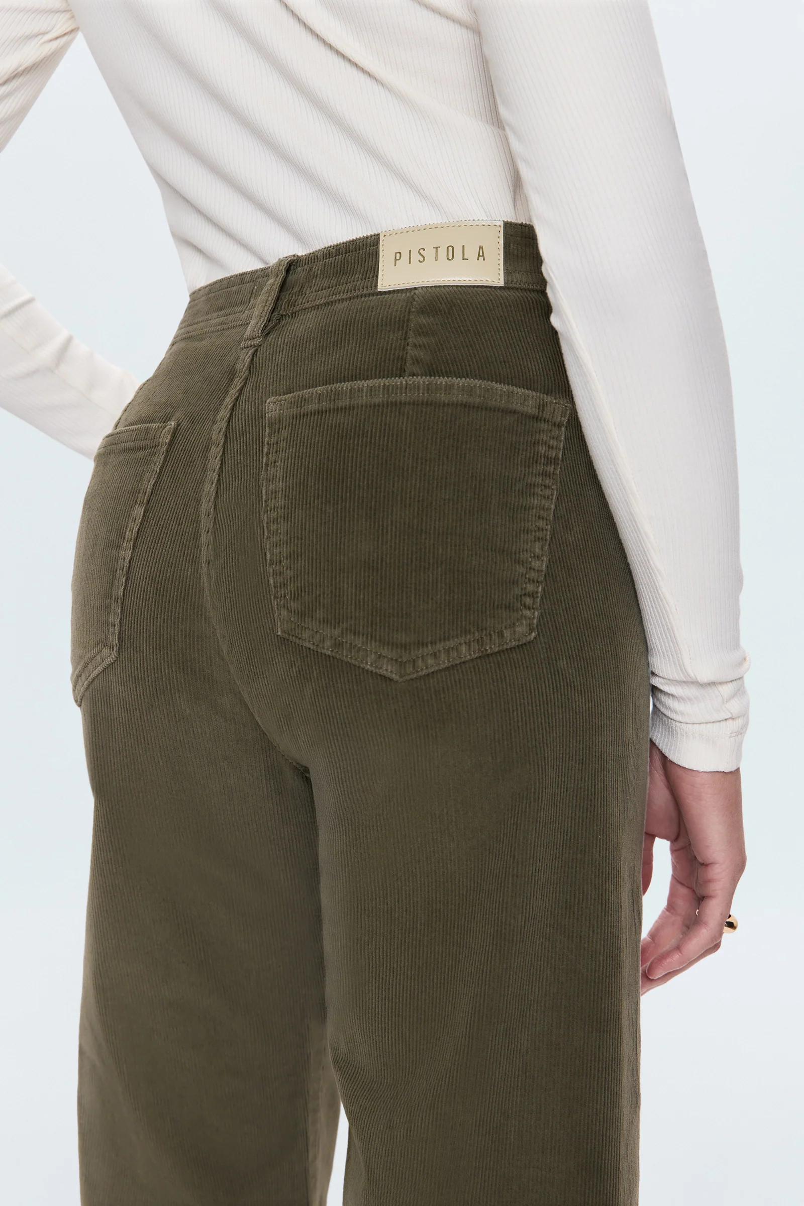 Penny Crop High Rise Wide Leg Pant - Sequoia | Pistola Denim