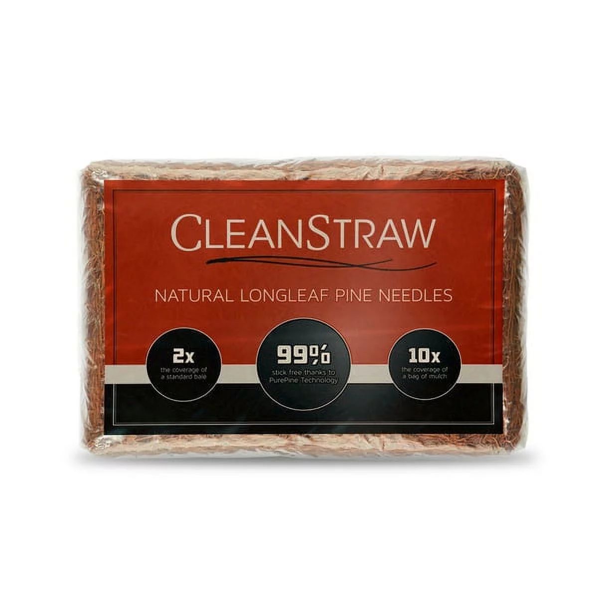 CleanStraw Longleaf Pine Straw Mulch 2.3 cu. Ft. | Walmart (US)