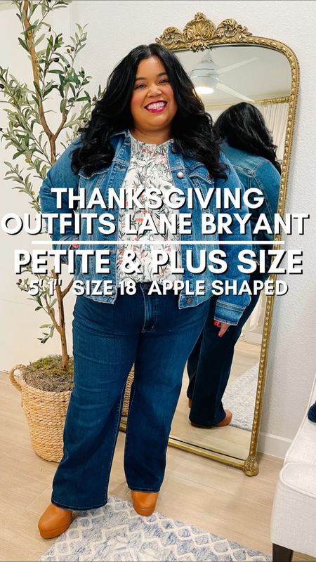 🍗THANKSGIVING OUTFITS These @lanebryant outfits are PERFECT for Thanksgiving! 

🍗OUTFIT 1: A light floral top balanced with a Jean on Jean look is the perfect look for a casual thanksgiving. 

🍗OUTFIT 2: I wanted to include a jacket look because this quilted puffer is perfect to layer with jeans or leggings for a super comfy look! 

🍗OUTFIT 3: The dressiest look of the three and I love a good dark floral for fall! This one is perfect! 

Thanksgiving outfit, fall outfit, casual style, floral dress, fall fashion, plus size outfits, cold weather outfits, smiles and pearls 

#LTKplussize #LTKGiftGuide #LTKHoliday