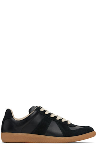 Maison Margiela - Black Replica Sneakers | SSENSE