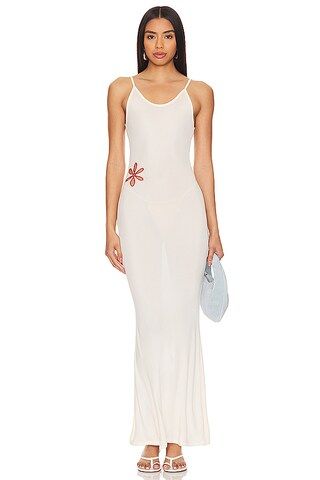 Asta Resort Stella Cut-out Dress in Creme from Revolve.com | Revolve Clothing (Global)