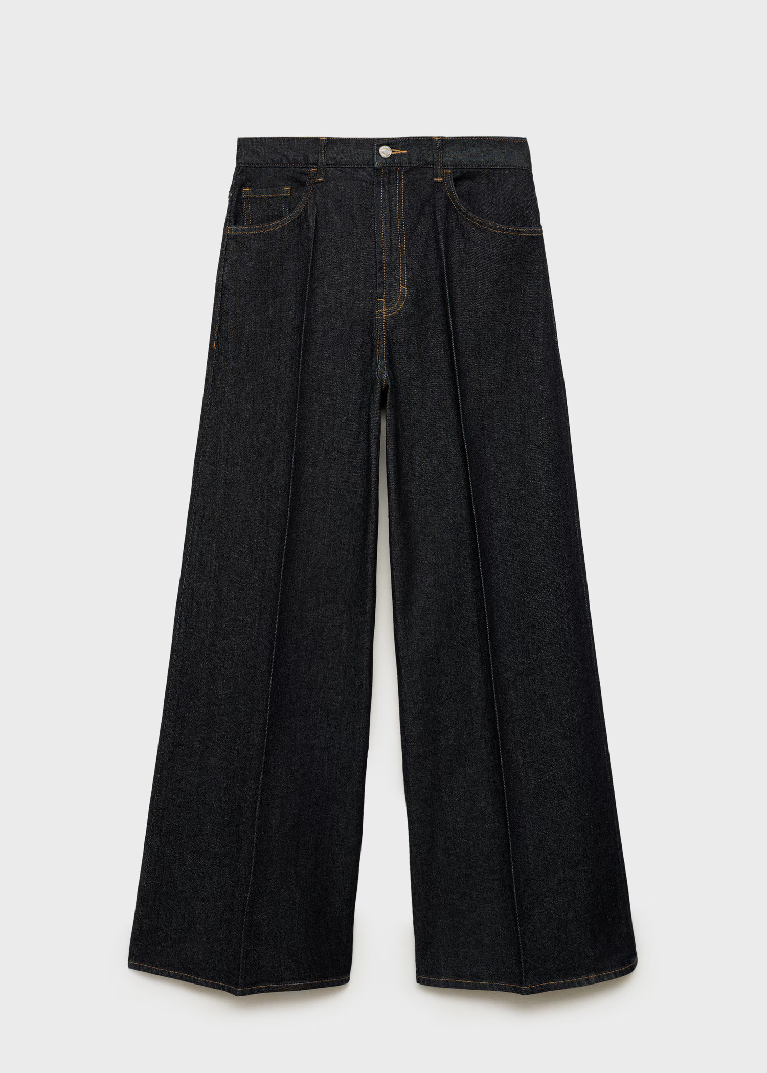 High-rise wideleg rinse-wash jeans - Women | MANGO USA | Mango (US/MX/AU)