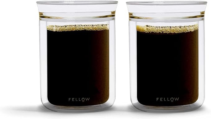 Fellow Stagg Tasting Glasses for Coffee and Tea Mug - Handblown Borosilicate Glass, Insulated Dou... | Amazon (US)