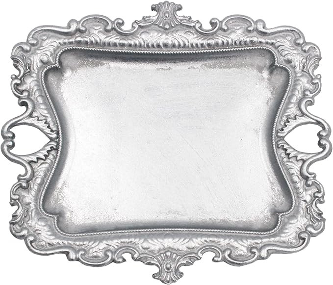 Vintage Small Sliver Ring Dish, Birthday & Wedding Gifts for Women，Wedding Ring Tray -Sliver (1... | Amazon (US)