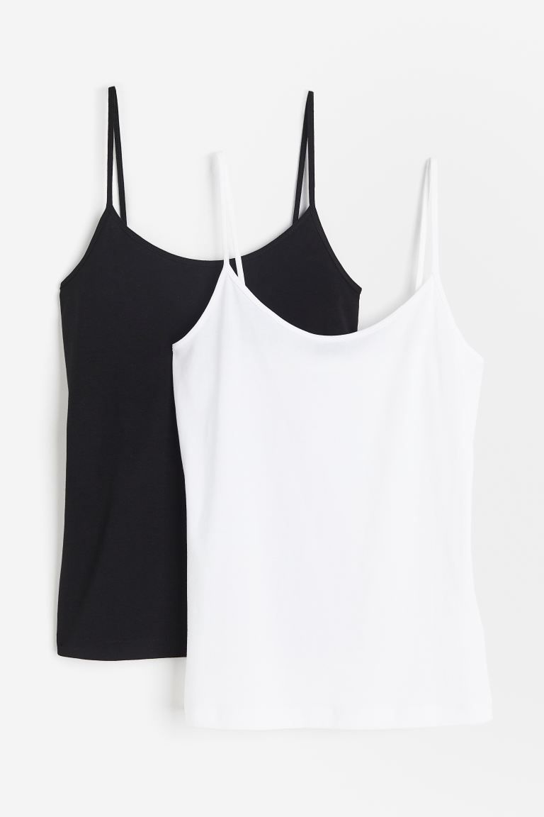 2-pack Jersey Tank Tops | H&M (US + CA)