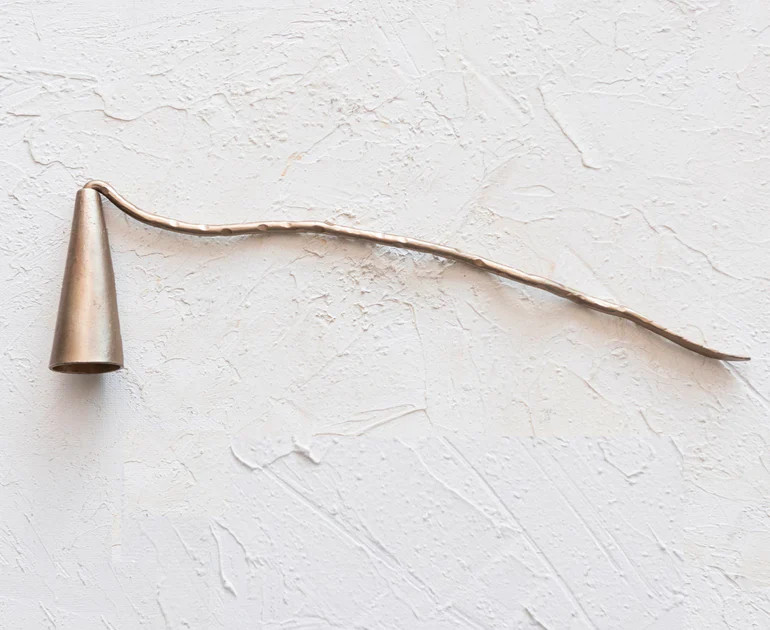 Antique Gold Candle Snuffer | Pepper + Vetiver