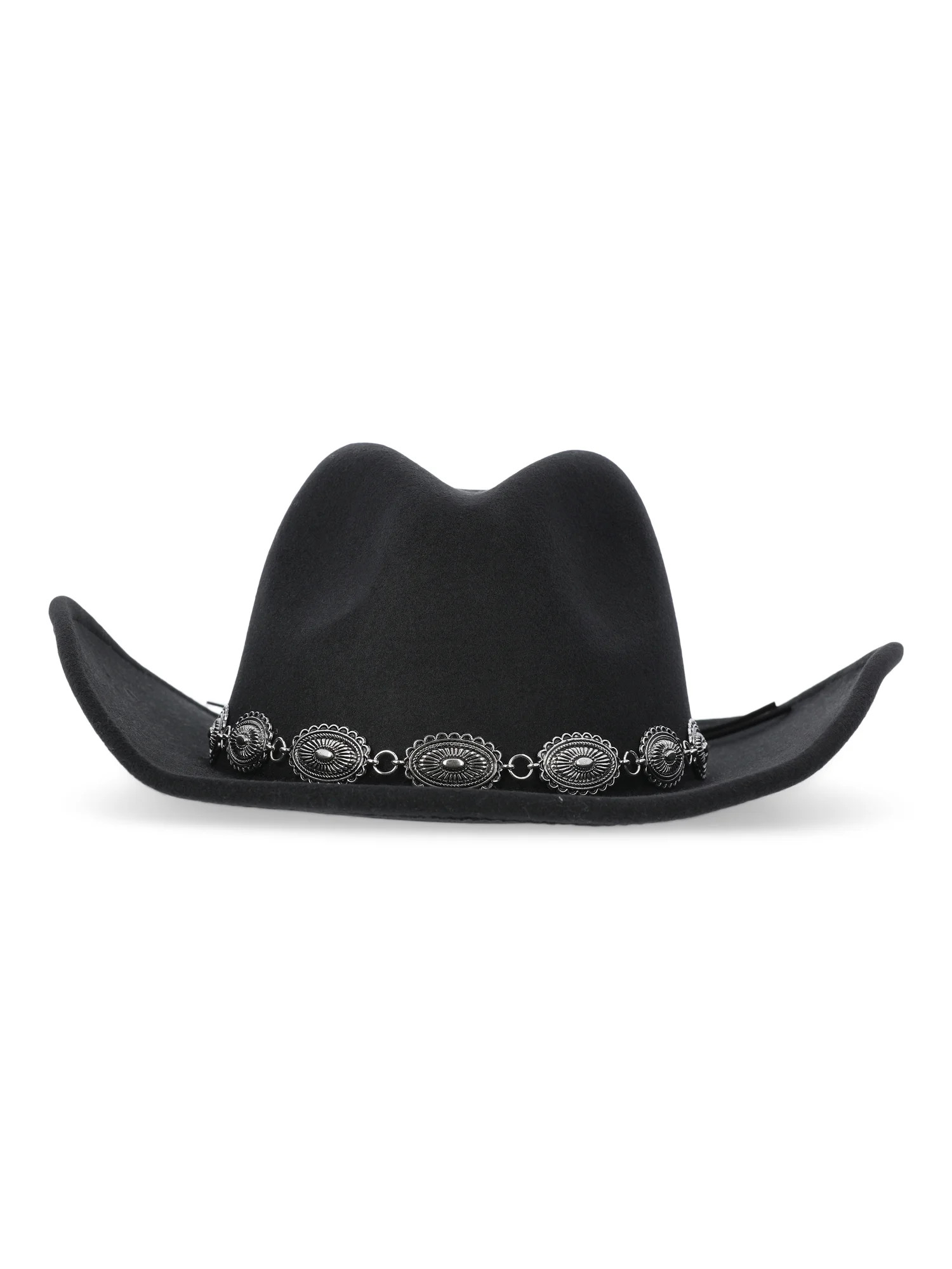Madden NYC Women's Cowgirl Hat with Belt Accent, Black | Walmart (US)