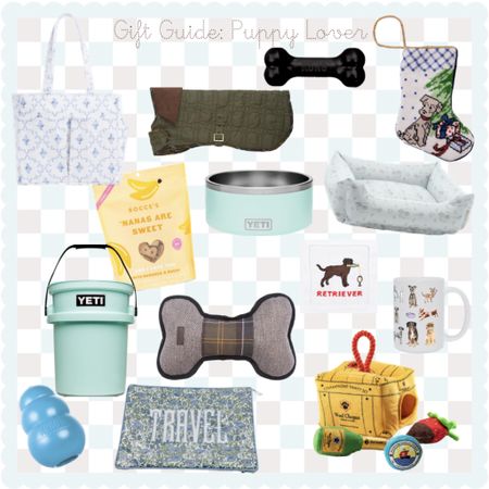 Gift Guide puppy lover! Toys, travel essentials, dog bed and bowls, and a mini stocking

#LTKfamily #LTKfindsunder100 #LTKGiftGuide