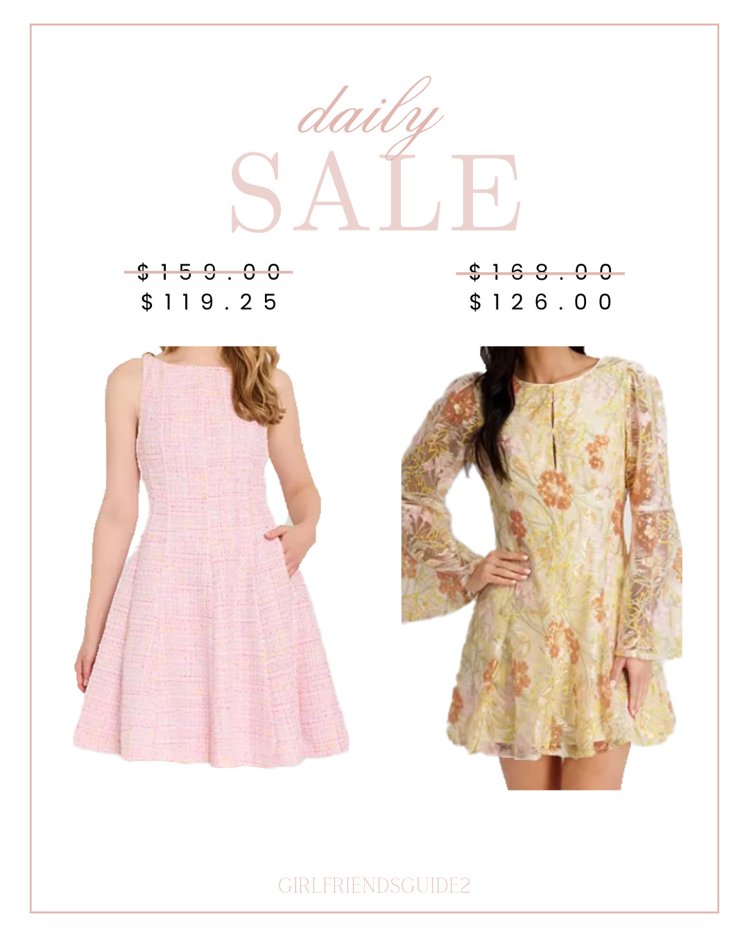  

 Easter and spring dress sale at Macy’s! Yellow embroidered keyhole neck mesh dress.  Pink bouclé shoulder boat neck hardware dress. Cute for Easter, church, wedding or date.

#easter #spring #dress 

#LTKSeasonal #LTKWedding #LTKSaleAlert