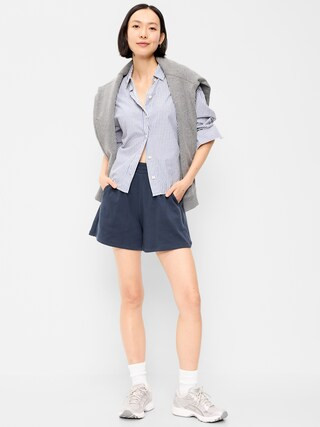 Extra High-Waisted Sweat Shorts -- 5-inch inseam | Old Navy (US)