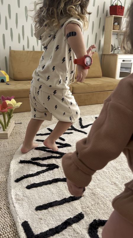ABCDEFG 🎶 Our playroom rug is a hit! We layered two rugs but the star of the show is the Alphabet Rug! Snag your while the sale is still on. Ours is the 6ft round. 

#LTKstyletip #LTKhome #LTKkids
