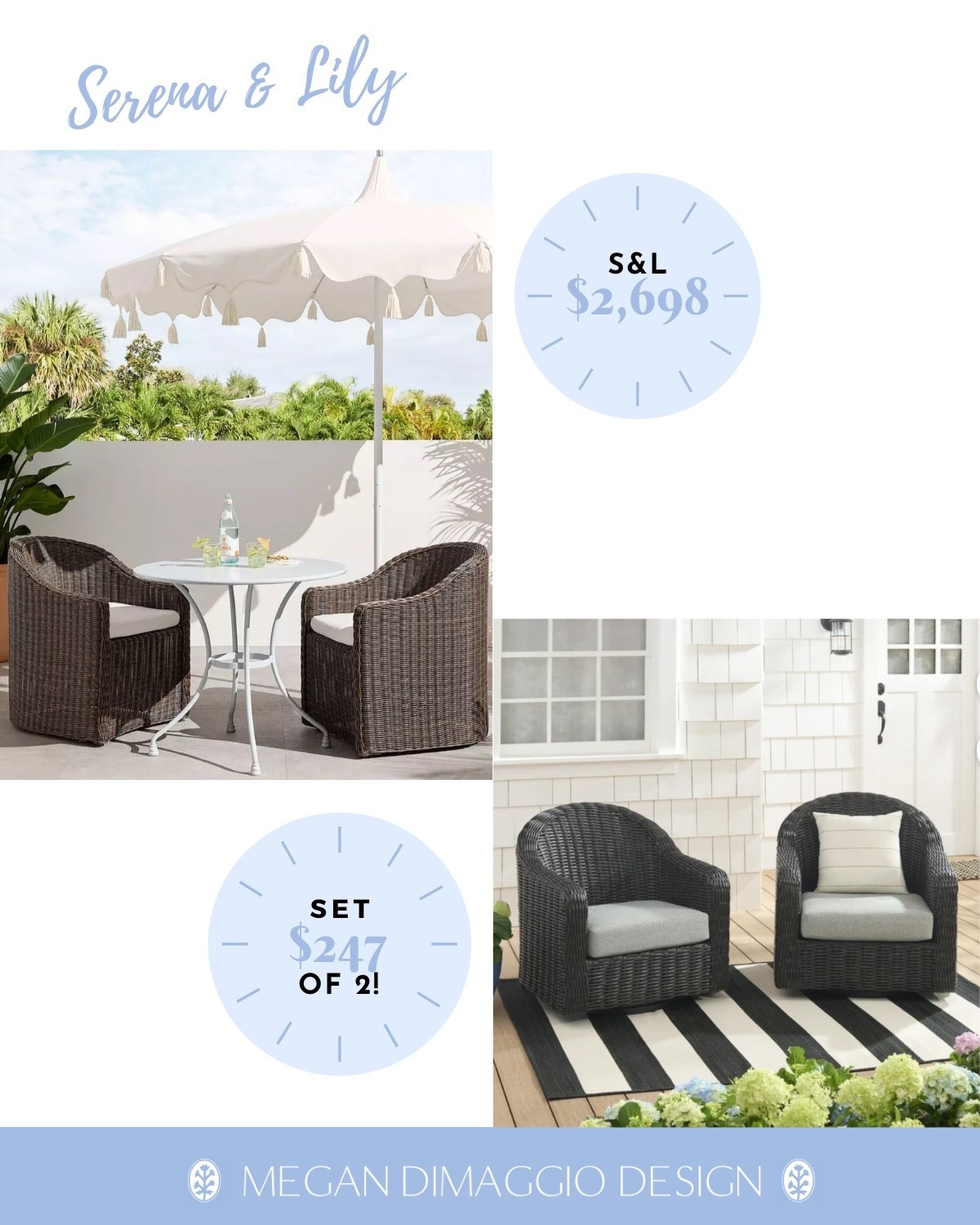 Love the look of these chocolate brown Serena & Lily Tofino chairs but not the price?! Me too 🤣 Snag this set of 2 look for less swivel pair of chairs for under $250!!! 👏🏻👏🏻👏🏻

#LTKSaleAlert #LTKSeasonal #LTKHome