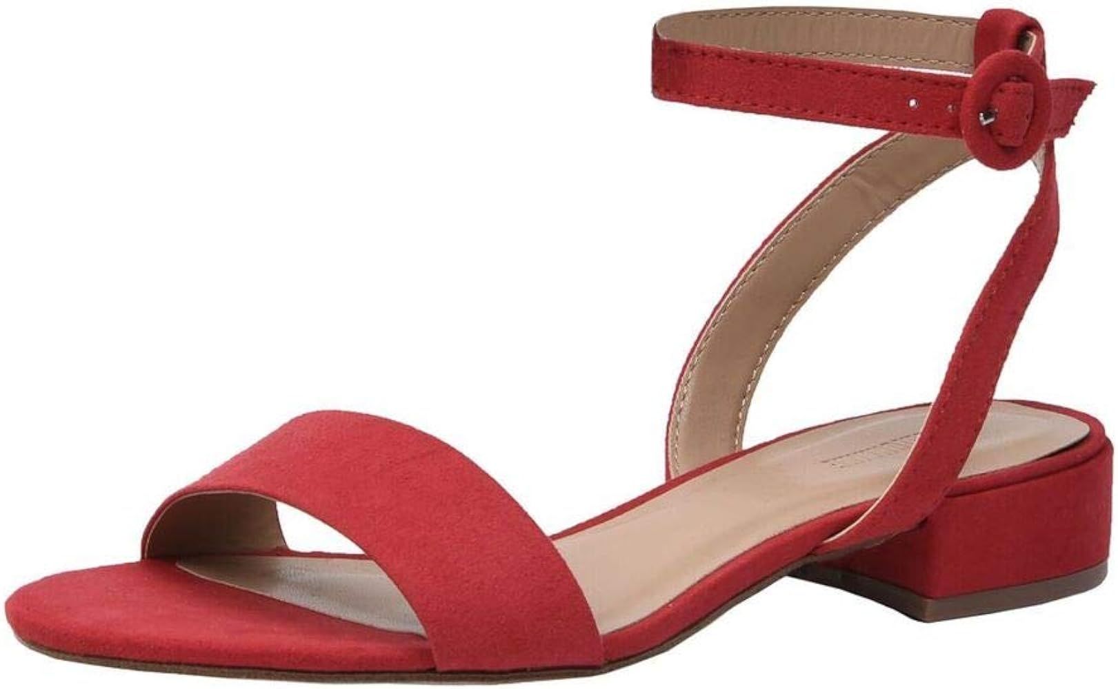 Cushionaire Women's Nila one band low block heel sandal +Wide Widths Available | Amazon (US)