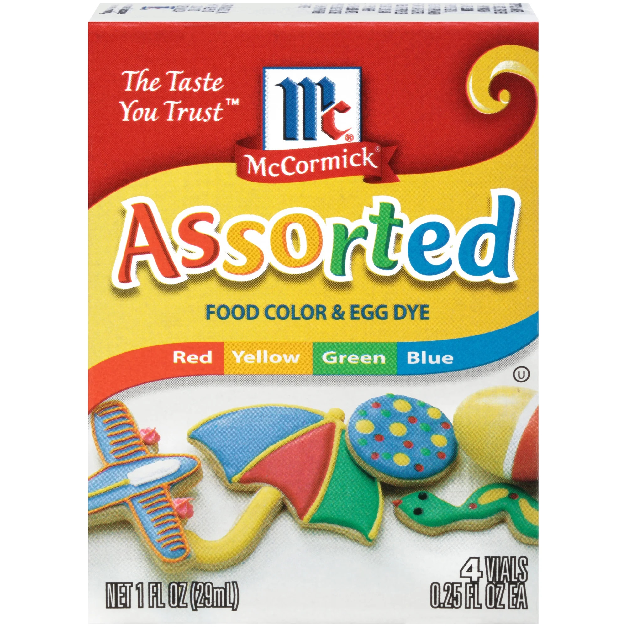 McCormick Assorted Food Color & Egg Dye, 1 fl oz - Walmart.com | Walmart (US)