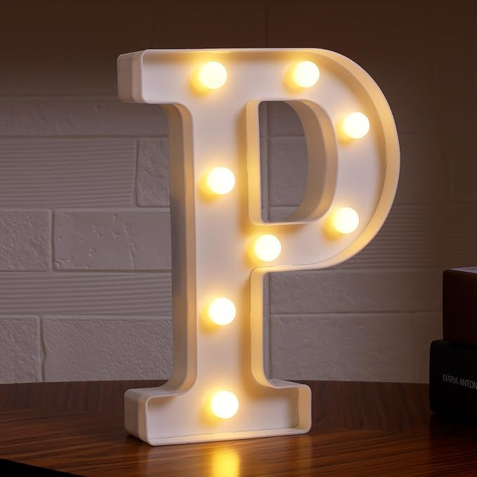 Small Led Marquee Letters, Light Up Letters, 8.58 Inch Led Letter Lights, Battery Powered Lighted... | Amazon (US)