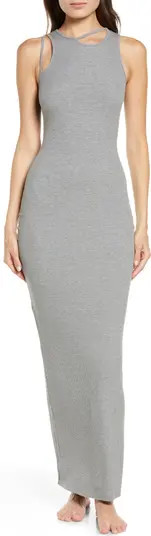Soft Lounge Rib Cutout Nightgown | Nordstrom