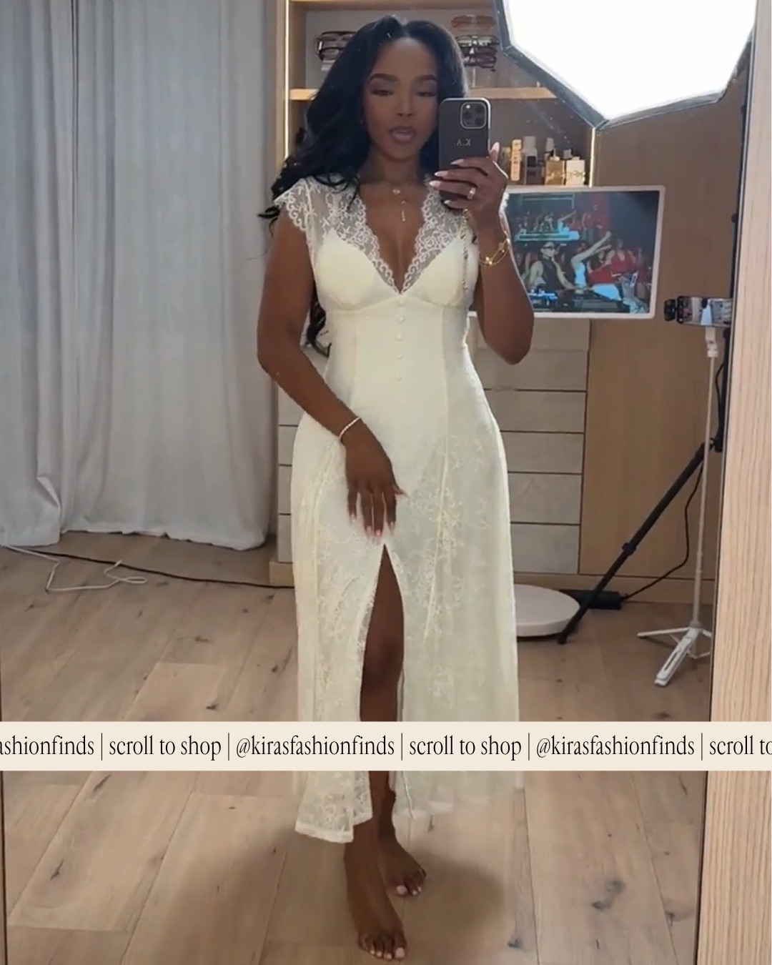 Scroll to shop!! This romantic white lace midi dress featuring delicate lace trim, a flattering fitted bodice, and a soft flowy skirt that creates an beautiful feminine silhouette. Follow for more! 

 #LTKgrwm #LTKootd #LTKU