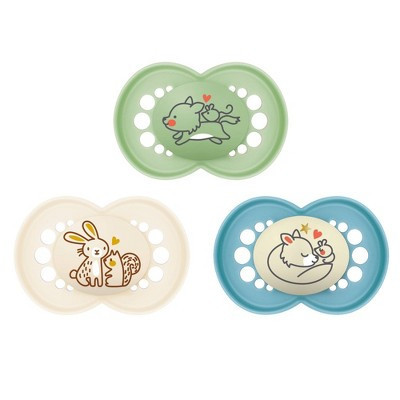 MAM Day/Night Triple Pack 6+ Months - Blue/Aqua 3ct | Target