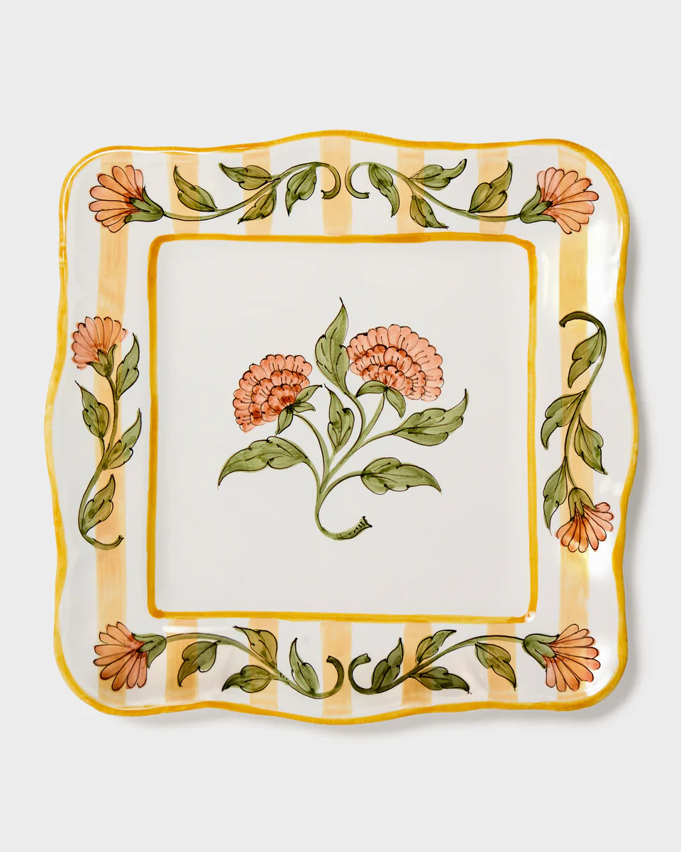 Destree x Cabana Charger Plate, Yellow | Cabana Magazine