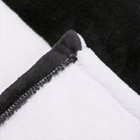 NTBAY Flannel Throw Blankets Super Soft with Black and White Stripe (51"x 68") | Amazon (US)