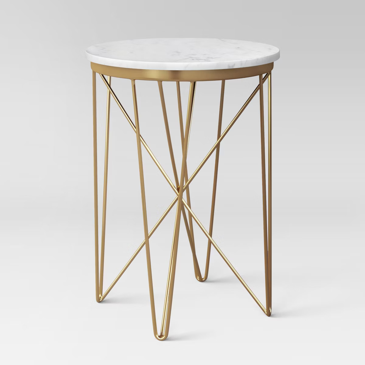 Marble Top Round Table Gold - Threshold™ | Target