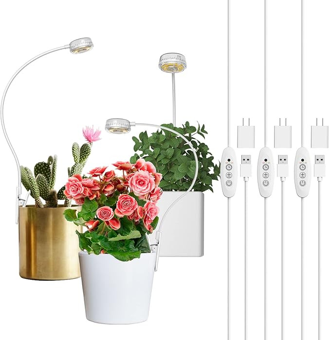SANSI Grow Lights for Indoor Plants, Pot Clip LED Plant Light for Growing Full Spectrum, Plant Gr... | Amazon (US)