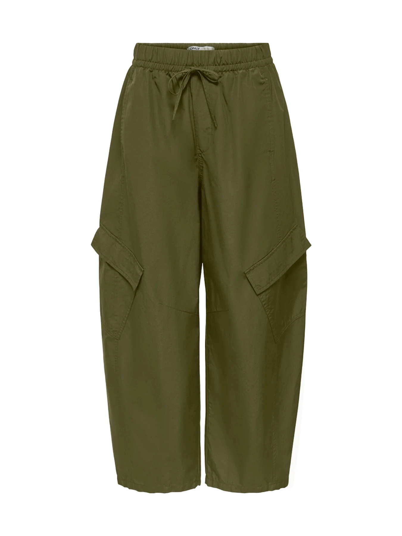 Ayana Mid Rise Barrel Cargo Trousers Green | Fenwick UK
