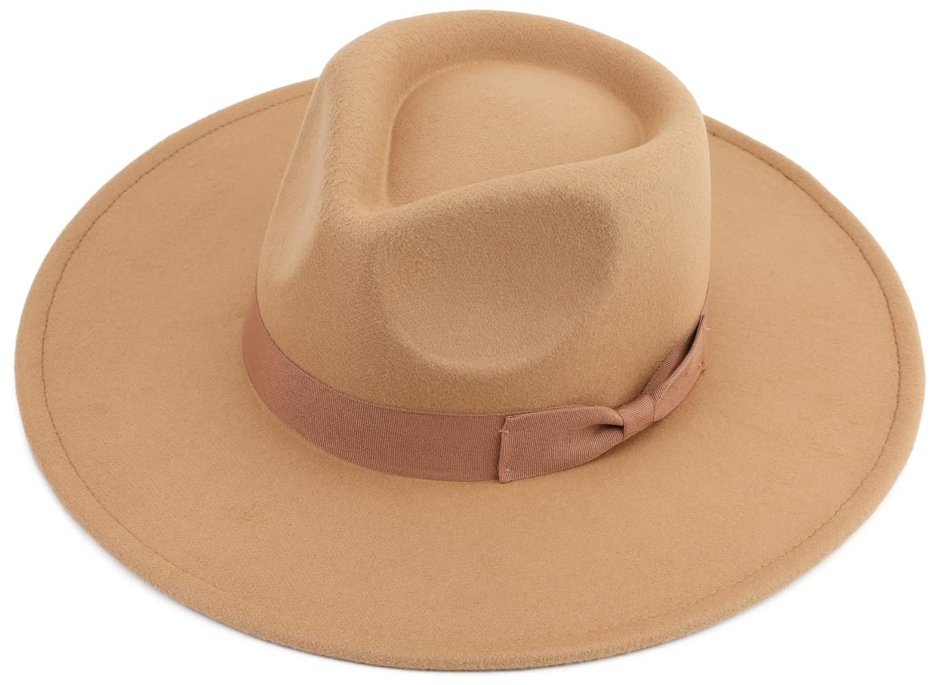 Big Wide Brim Women Fedora Hat | Amazon (US)