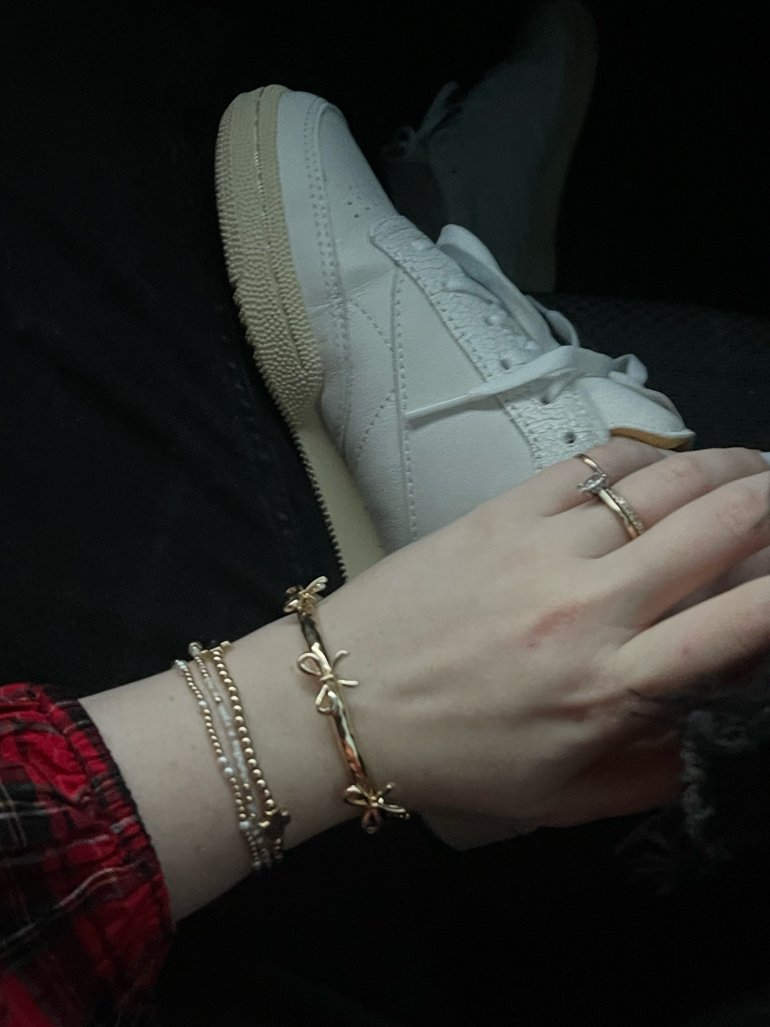 Sneaker outfit and jewelry 

#LTKSeasonal #LTKBeauty #LTKStyleTip