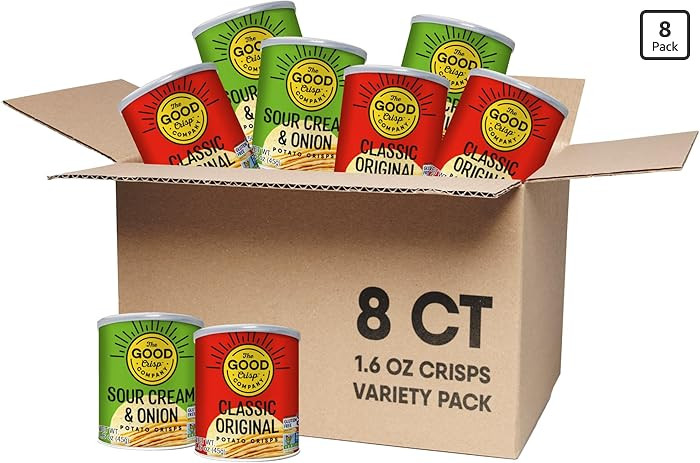 The Good Crisp Company, Good Crisps Minis (Variety Pack, 1.6 Ounce, Pack of 8) Contains: 4 Origin... | Amazon (US)