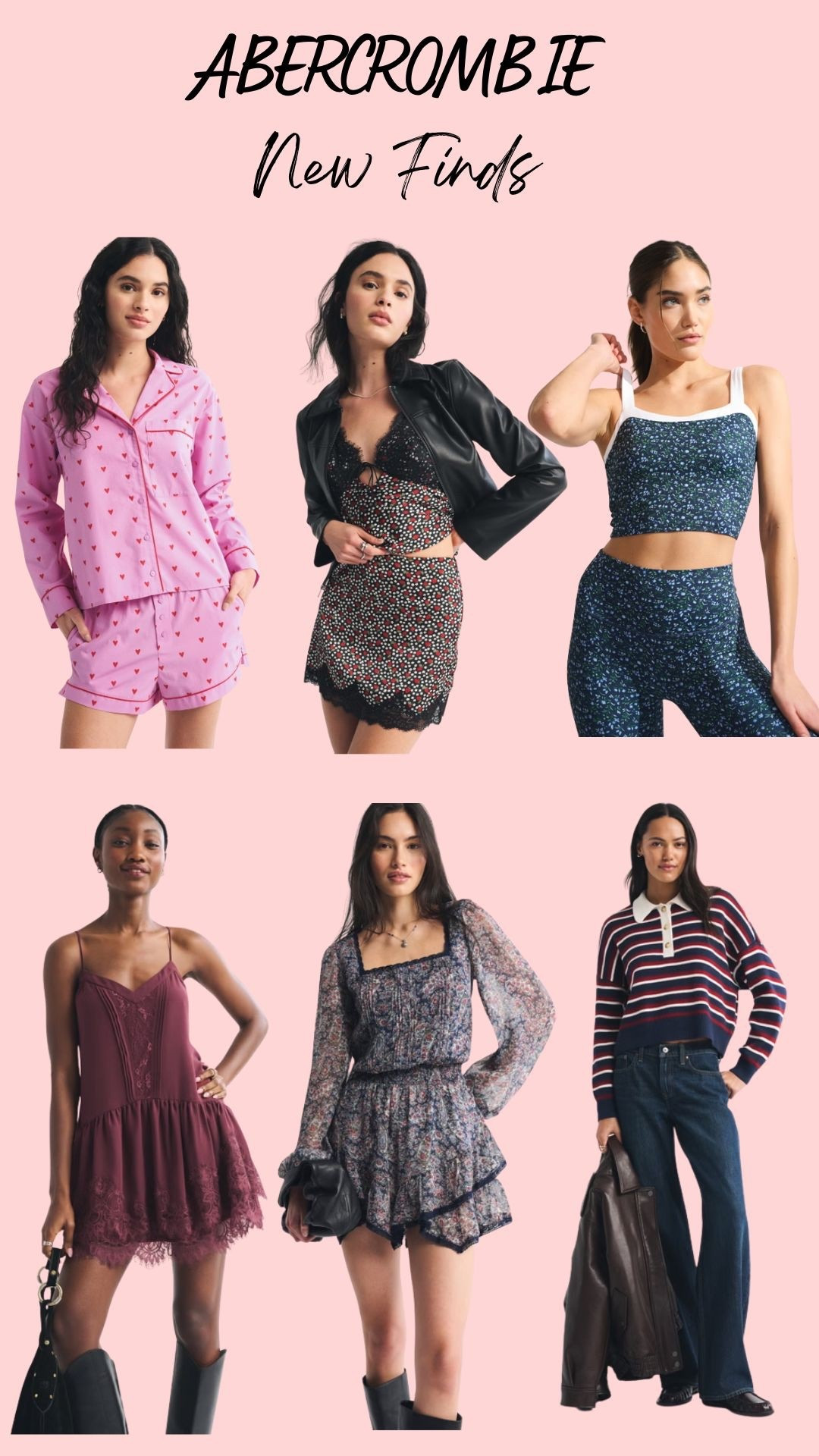 Abercrombie New Finds✨💞
Heart pajamas, Winter date night outfit, date night outfit, date night dress, lace dress


#LTKootd #LTKValentine #LTKSaleAlert