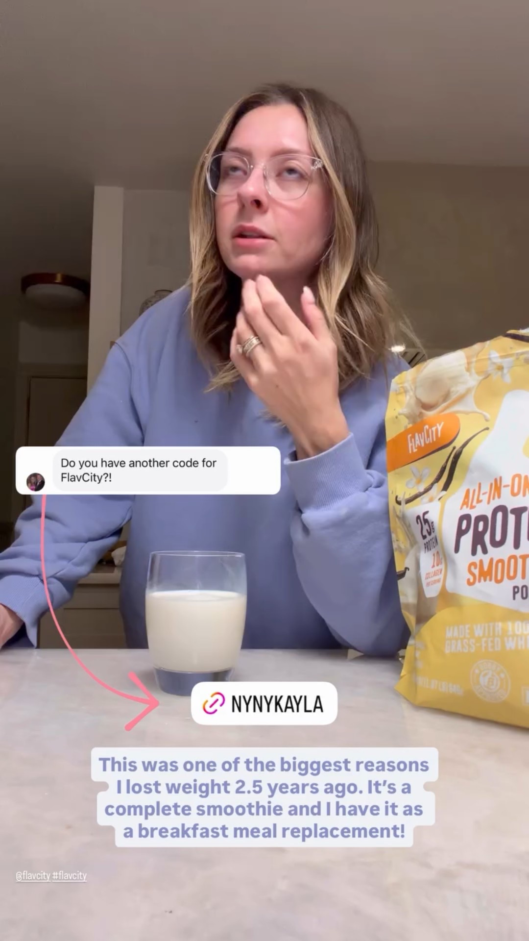 @flavcity #flavcity This was one of the biggest reasons I lost weight 2.5 years ago. It’s a complete smoothie and I have it as a breakfast meal replacement!

Code: NYNYKAYLA to save! 

#LTKselfcare #LTKdayinmylife #LTKfitnessgoals