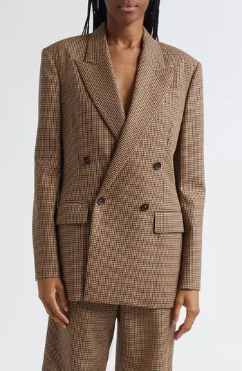 A.L.C. Calla Houndstooth Wool Double Breasted Blazer | Nordstromrack | Nordstrom Rack