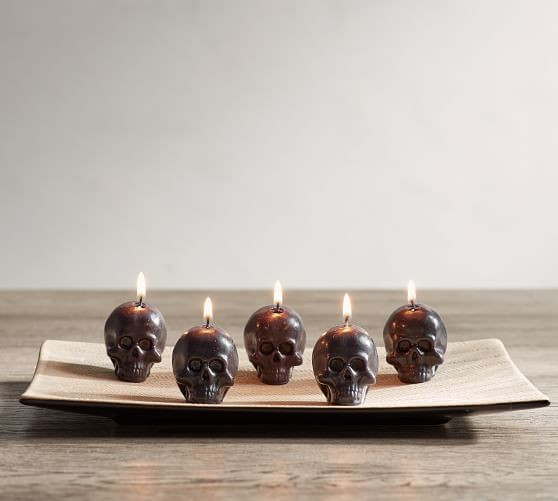 Mini Skull Candle, Set of 5 | Pottery Barn (US)