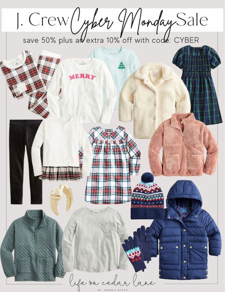 J.Crew Cyber Monday Sale - so many cute finds for the girls! Stock up on gifts for the kids and save big with code: CYBER

#kids #giftsforgirls #giftsforkids #girlscoat #kidspajamas

#LTKGiftGuide #LTKCyberweek #LTKHoliday