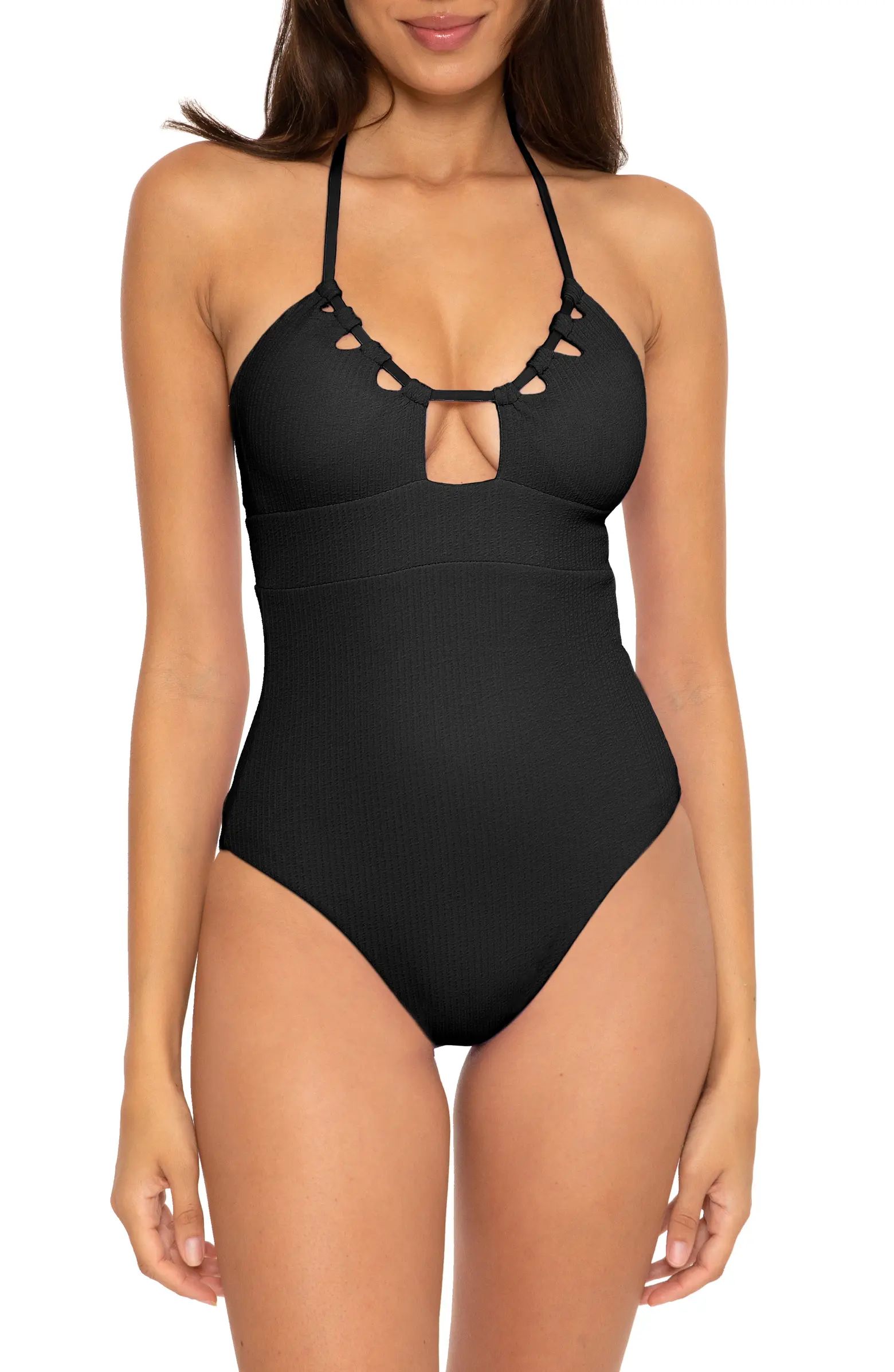 Pucker Up Cutout One-Piece Swimsuit | Nordstrom