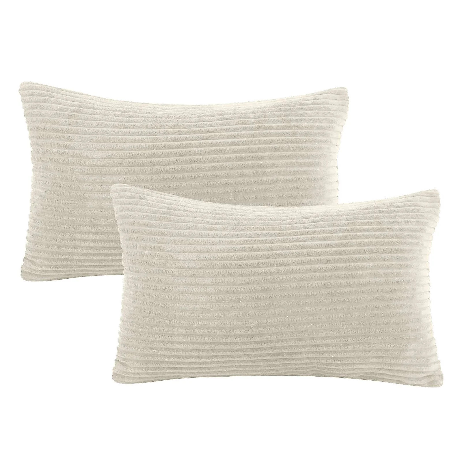 Soft Corduroy Striped Velvet Rectangle Decorative Throw Pillow Cusion For Couch 12 - Walmart.com | Walmart (US)