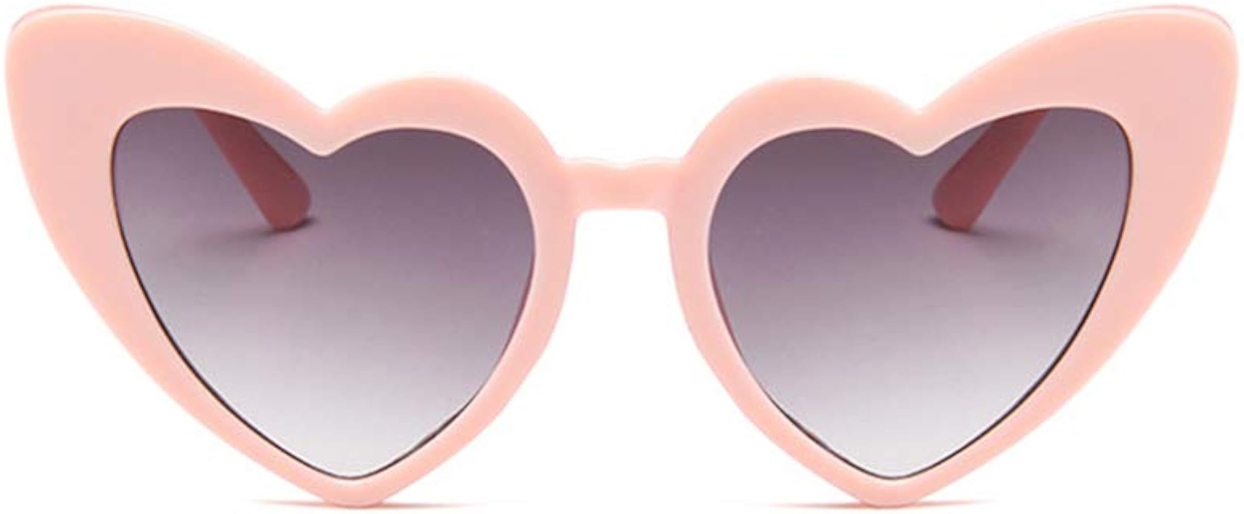 Heart Shaped Sunglasses for Women,Vintage Cat Eye Mod Style Retro Kurt Cobain Glasses | Amazon (US)