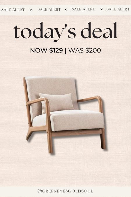 Walmart flash deals! Mid century accent chair - was $200 now $129
Home, accent chair, living room 

#LTKHome #LTKxWalmart #LTKSaleAlert