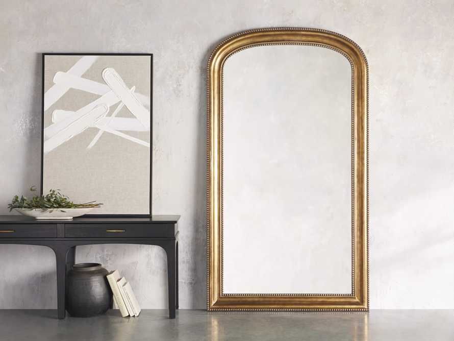 Pierre Grand Floor Mirror in Gold | Arhaus
