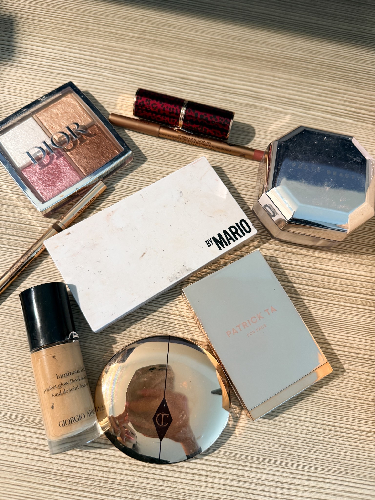 Sephora favorites 🩷 
Fenty Powder - Butter 
Foundation - 6.5 when I am tan. 
Patrick Ta Blush - She’s That Girl
Brow - Dark Brown 
CT airbrush - shade fair 1 

#LTKBeauty #LTKSaleAlert