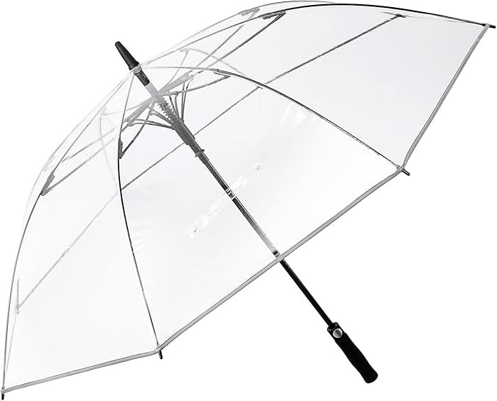 G4Free 62 Inch Clear Golf Umbrella Transparent Auto Open Large Stick Umbrella Oversized Windproof... | Amazon (US)