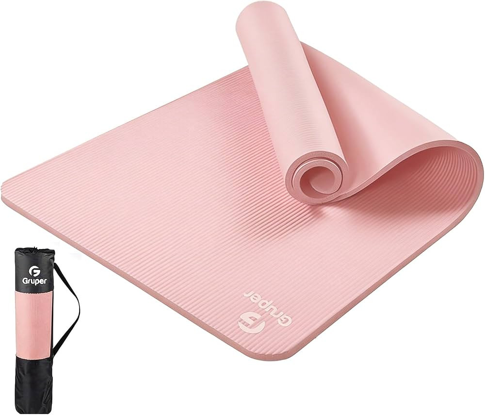 Gruper Yoga Mat Non Slip NBR Extra Thick Yoga Mat, 72"L x 32"/24"W x 0.6"/0.4"TH (185cm x 80cm/61... | Amazon (US)