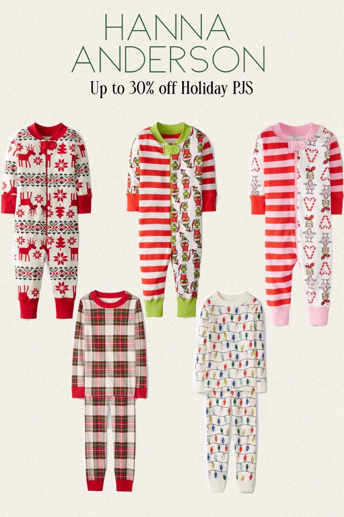 Hanna Anderson up to 30% off Holiday Pajamas for the whole family. From newborn to adult. Premium pjs. 

#LTKsalealert #LTKSeasonal #LTKHoliday