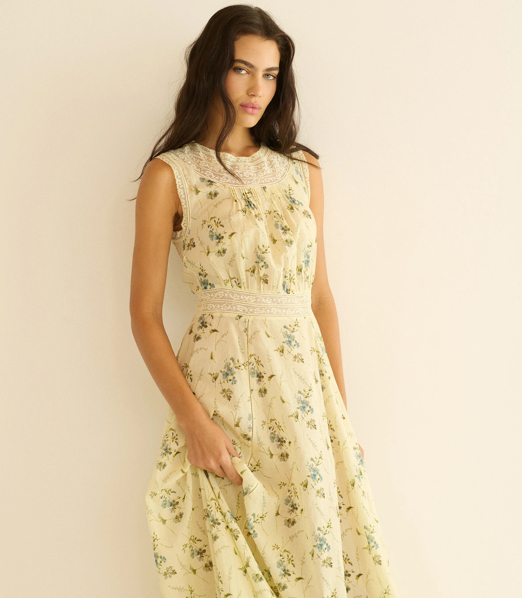 Liliane Dress - Sunshine Prairie Rose | DÔEN | DOEN