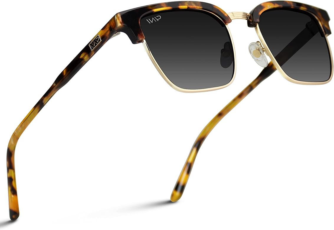 WMP Eyewear - Polarized Rectangular Sunglasses for Men and Women with a Unique Touch of Style | Amazon (US)