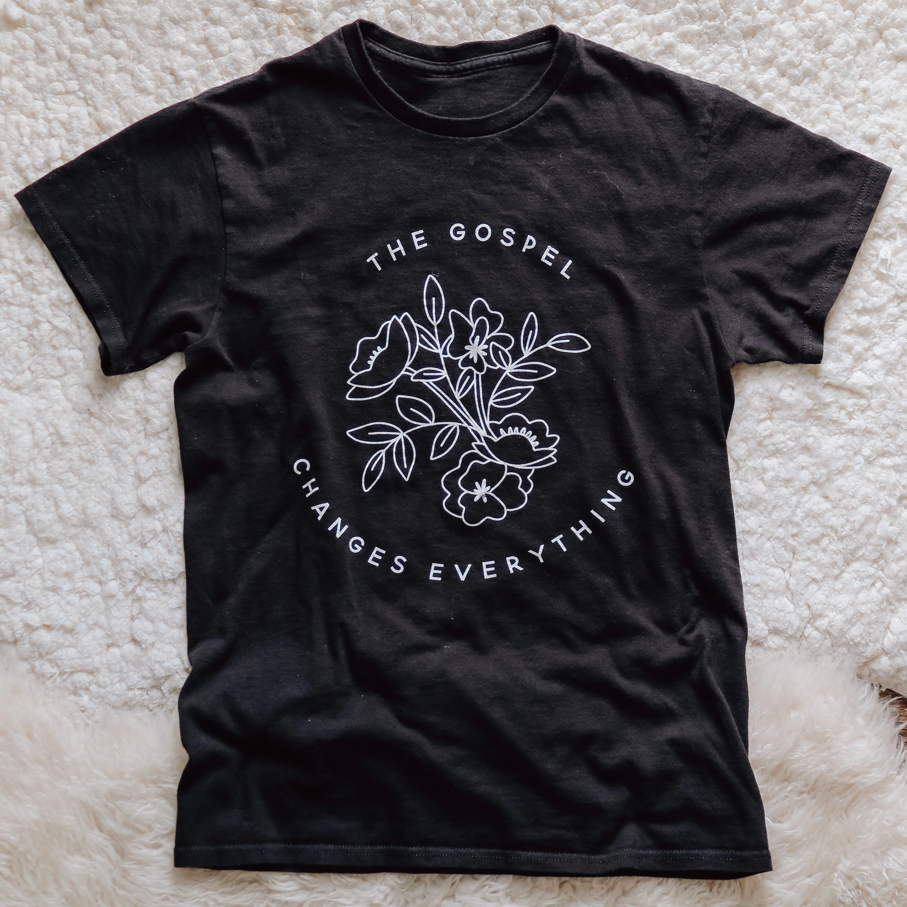 The Gospel Changes Everything Shirt - Black | The Daily Grace Co.