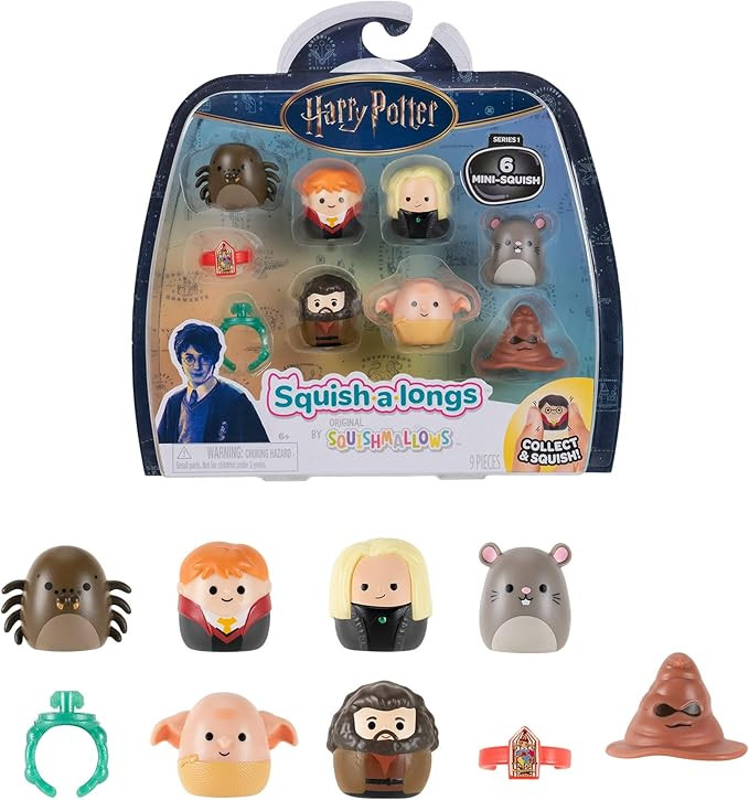 Squish-a-Longs “Harry Potter” Mini-Squish + Accessory 6-Pack | Amazon (US)