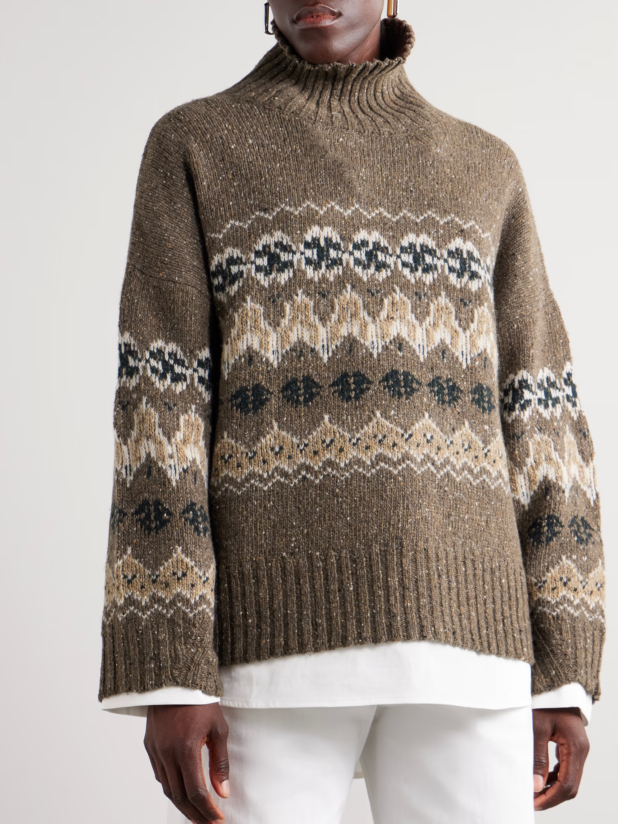 Cecie Fair Isle wool-blend turtleneck sweater | NET-A-PORTER (UK & EU)