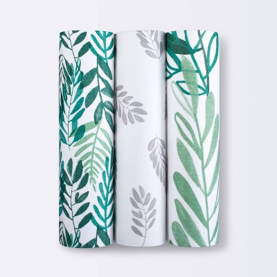 Muslin Swaddle Blanket - Cloud Island™ Green | Target